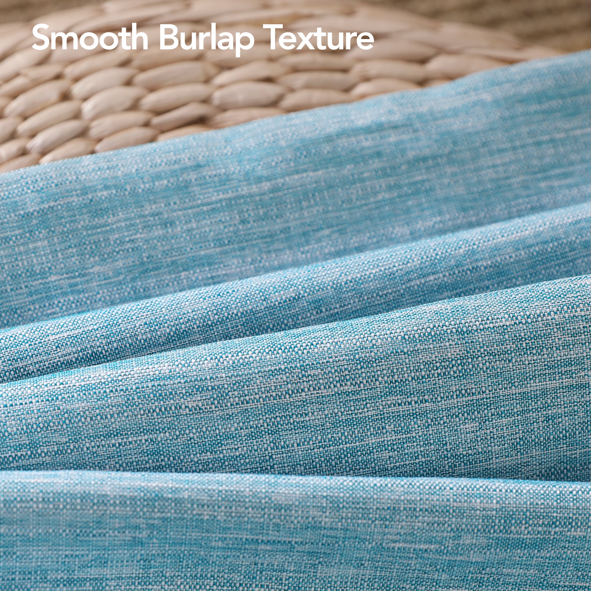 Deconovo 4 Pack Faux Linen Pillow Covers with Hidden Zipper