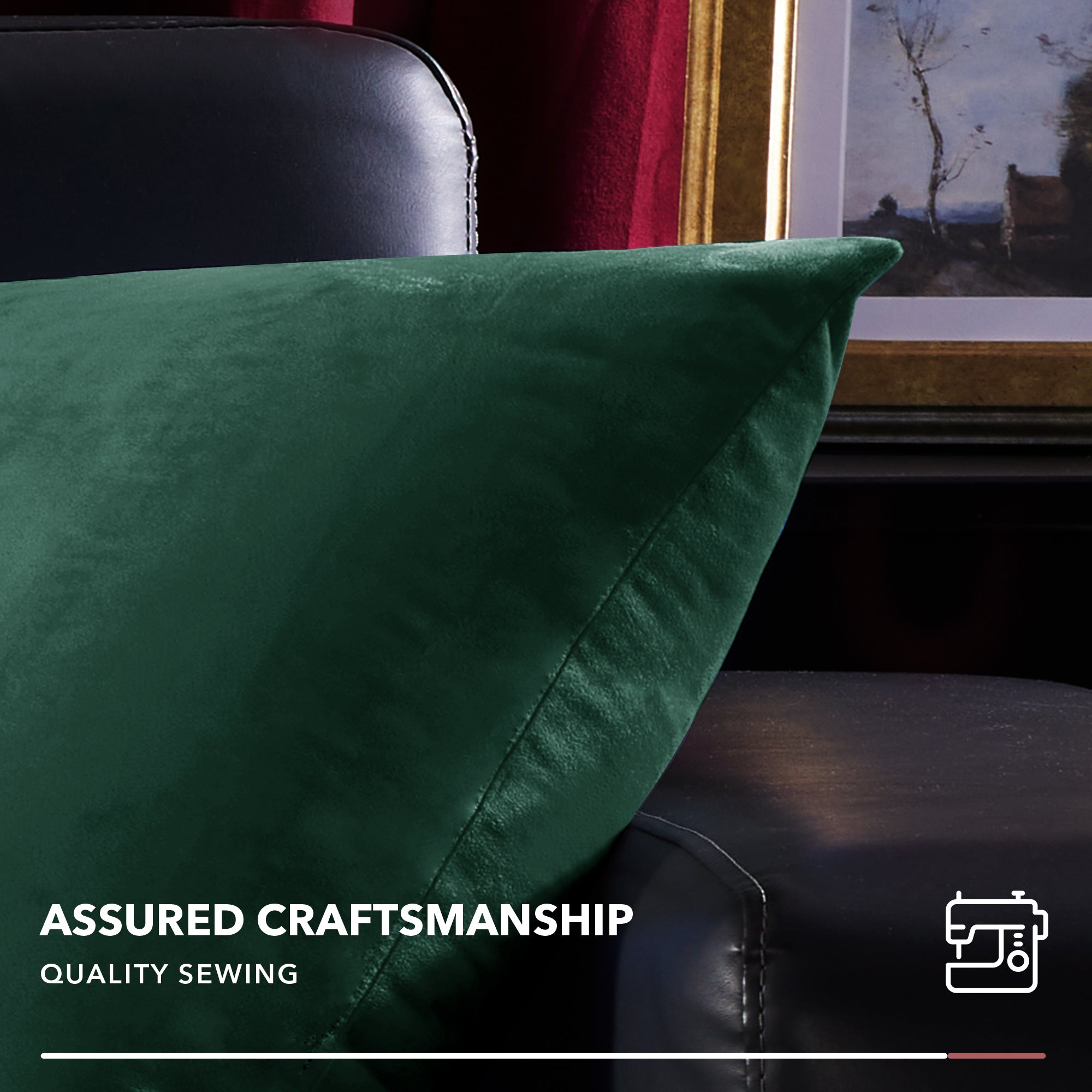 Deconovo Velvet Throw Pillow Covers, 2-Pack – Cover Only, Soft Feel