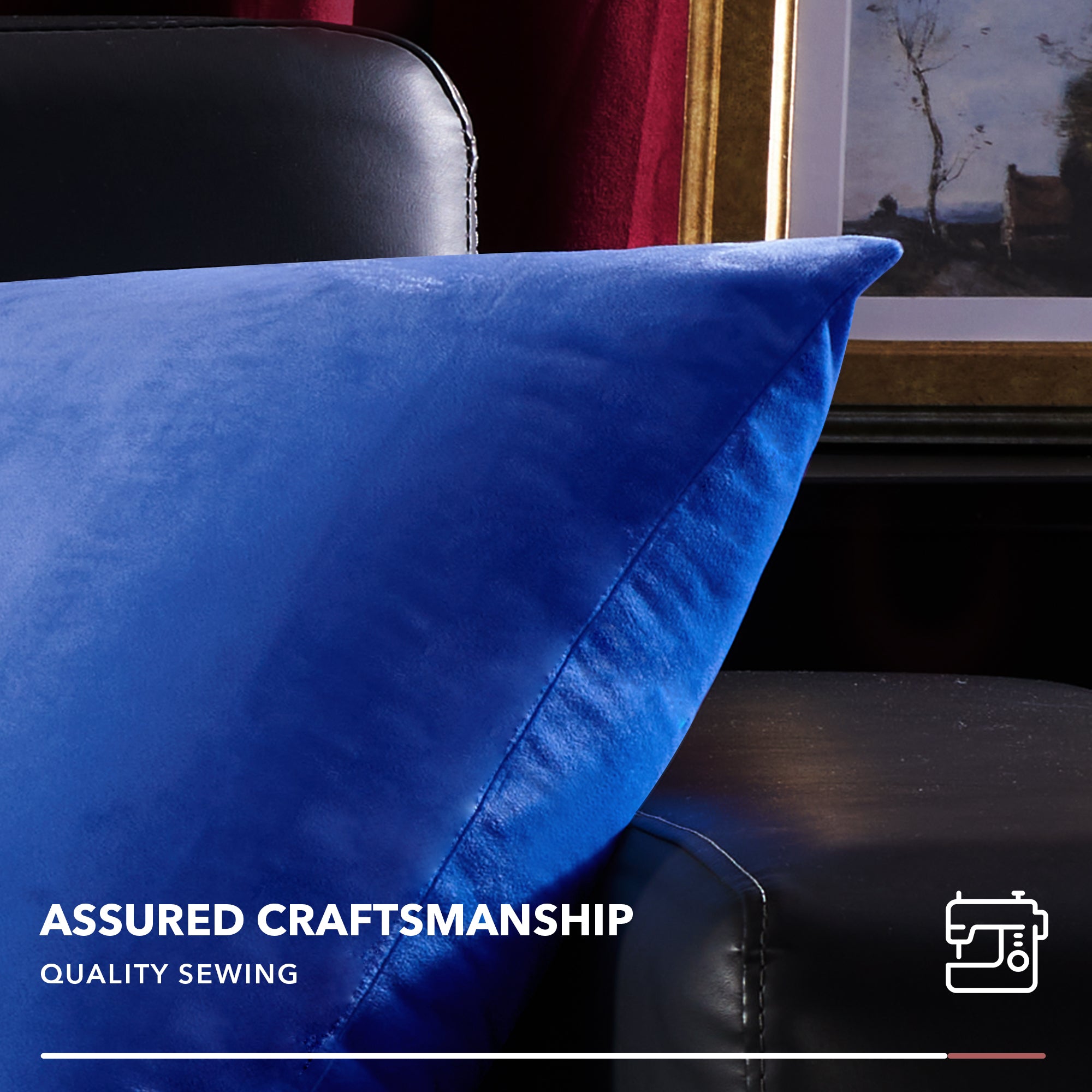Deconovo Velvet Throw Pillow Covers, 2-Pack – Cover Only, Soft Feel