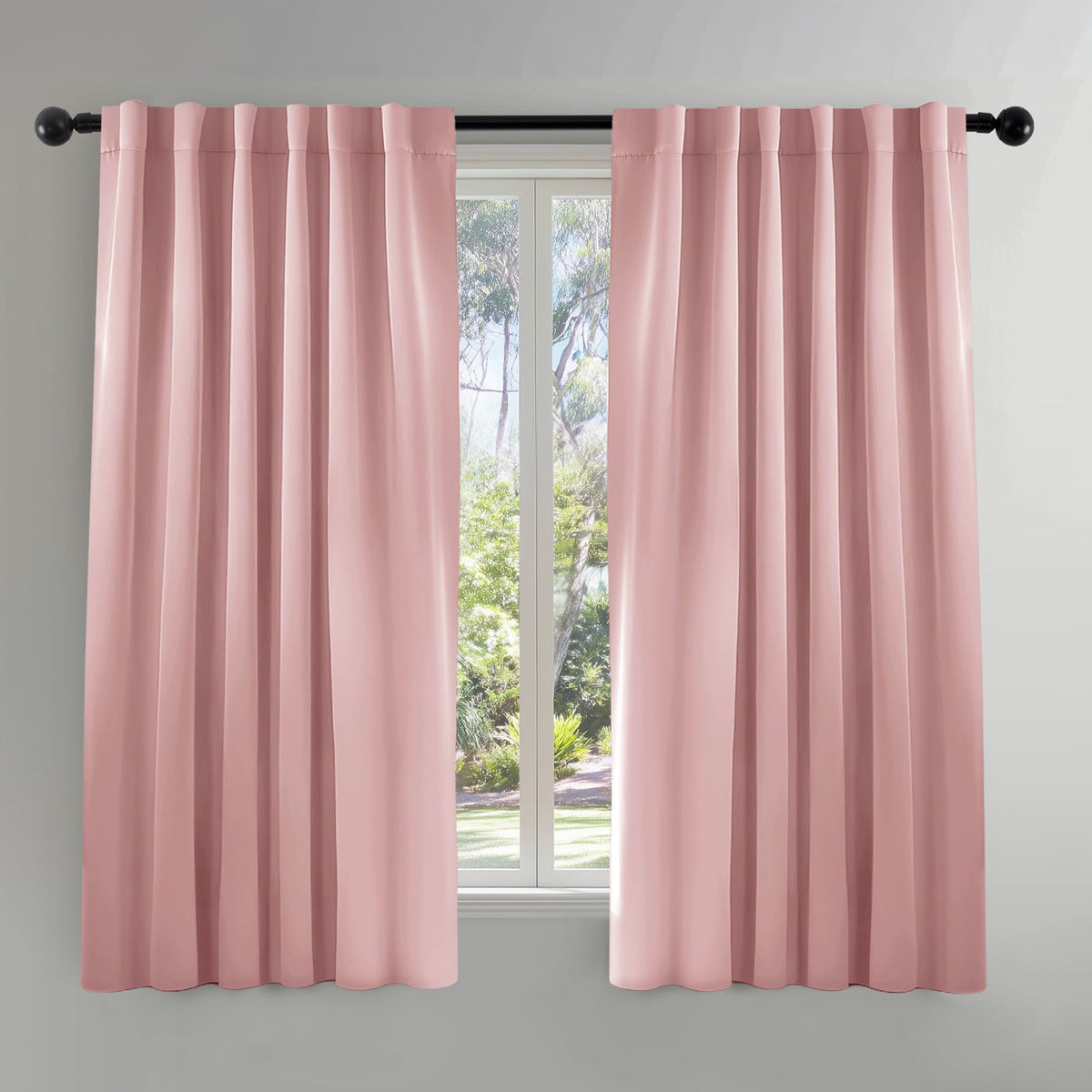 ZOPZO Curtains & Valances, Baby Pink