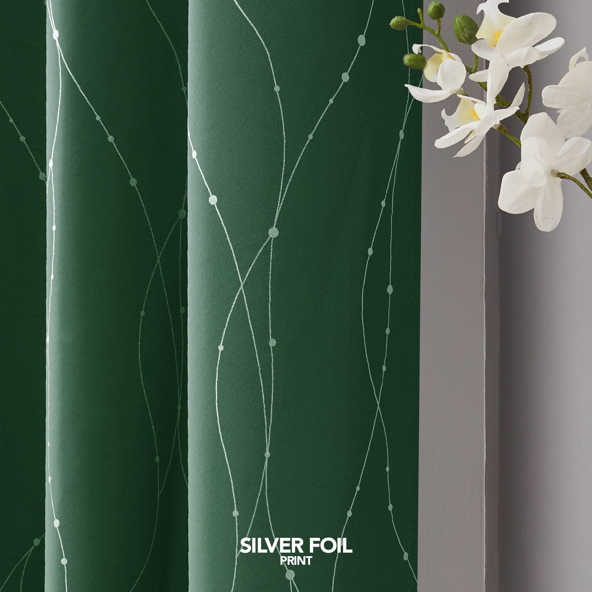 Deconovo Wave Line with Dots Blackout Curtains 52" W (2 Panels)