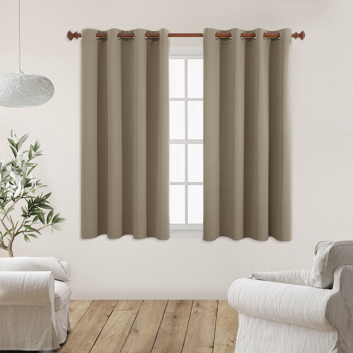 ZOPZO Curtains & Valances, Khaki
