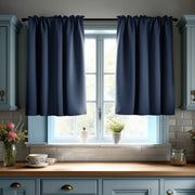 ZOPZO Curtains & Valances, Navy Blue