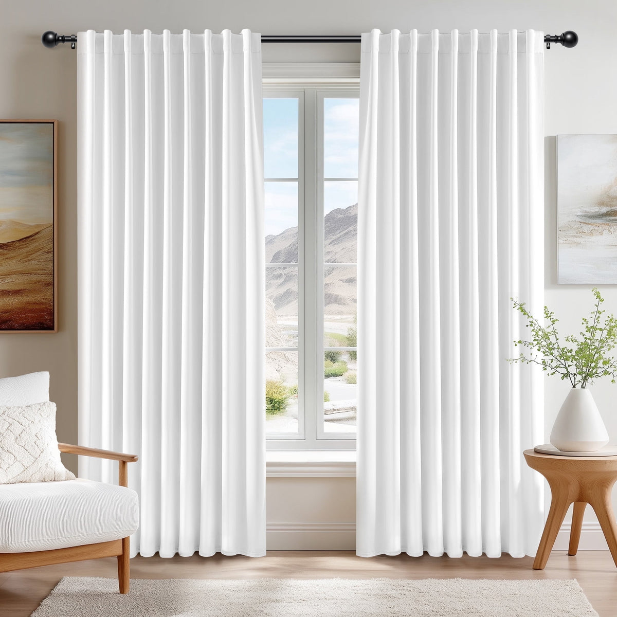 ZOPZO Curtains & Valances, Star White
