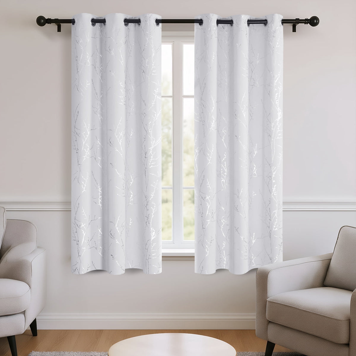 ZOPZO Curtains & Valances, Off White