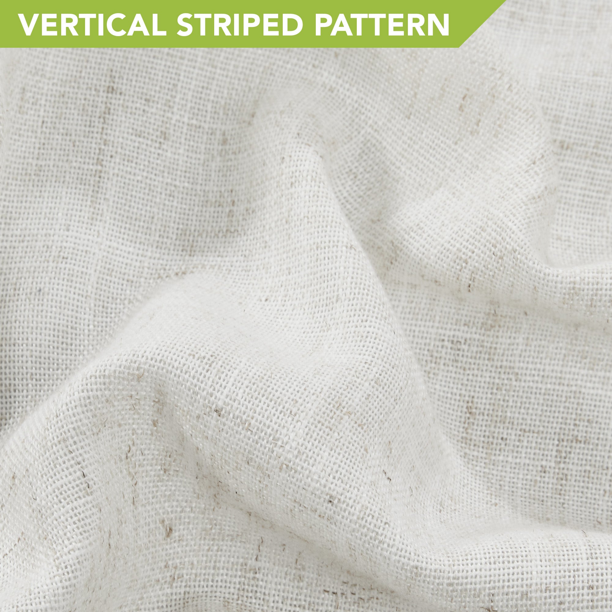Deconovo Pinch Pleat Blackout Faux Linen Curtains, 2 Panels