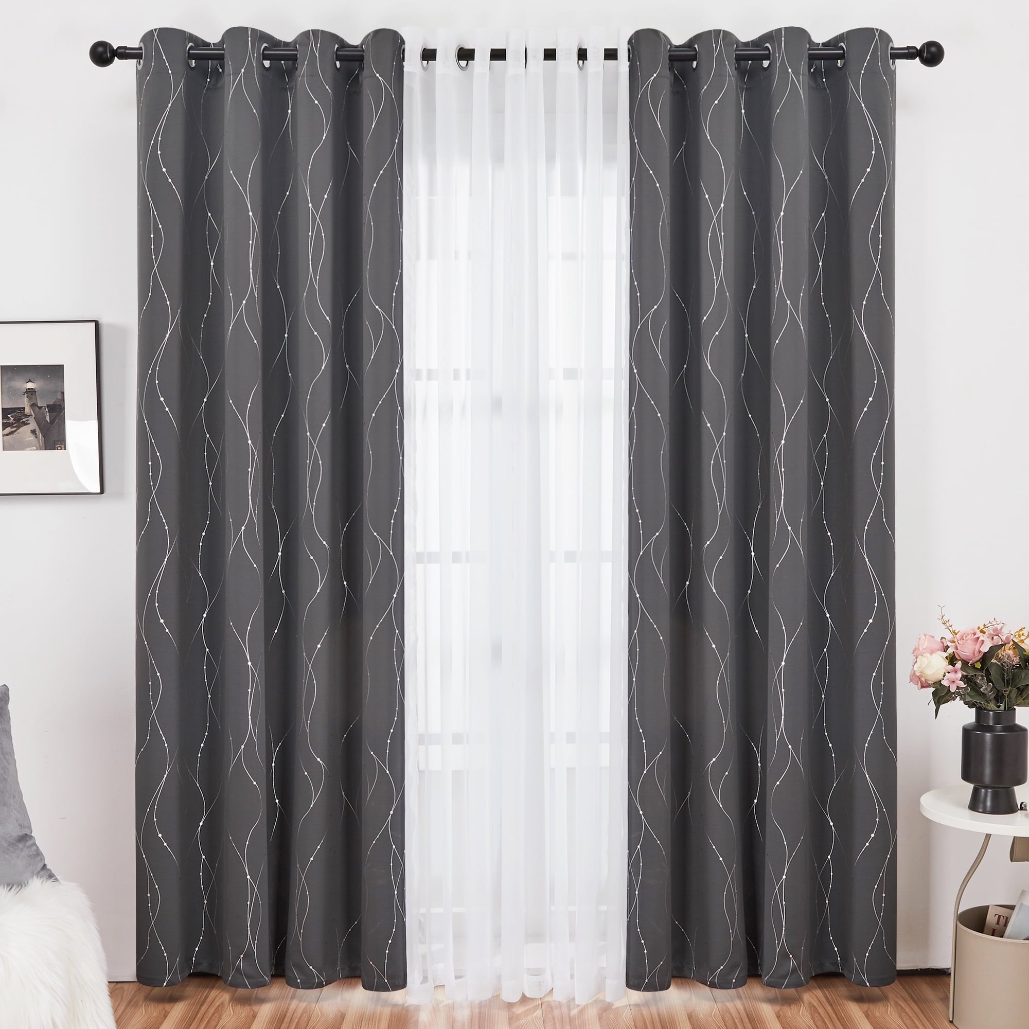 Dark Gray-White