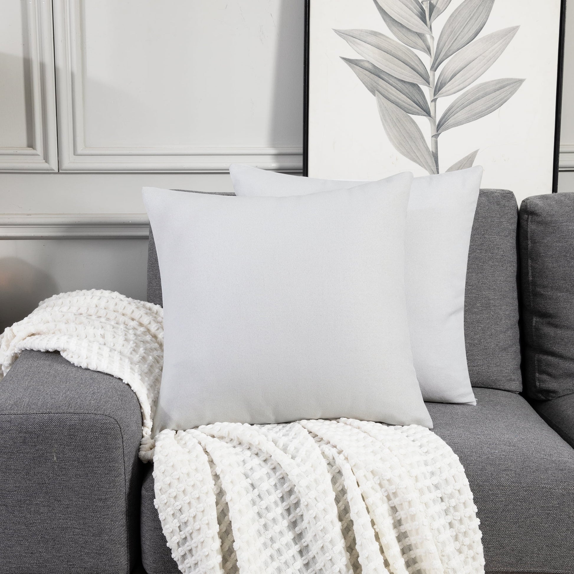 White-Faux Linen