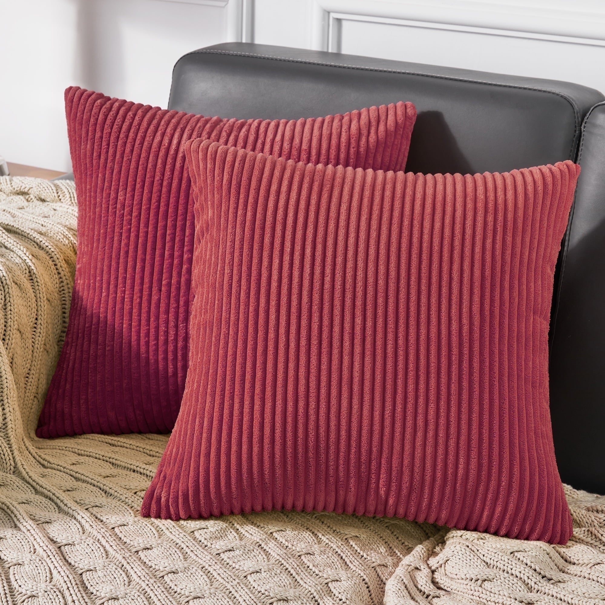 Wine Red-Striped