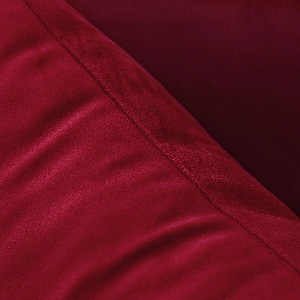 Deconovo Home Velvet Soft Decorative Pillow Covers Invisible Zipper Cushion Cover, 2-Pack