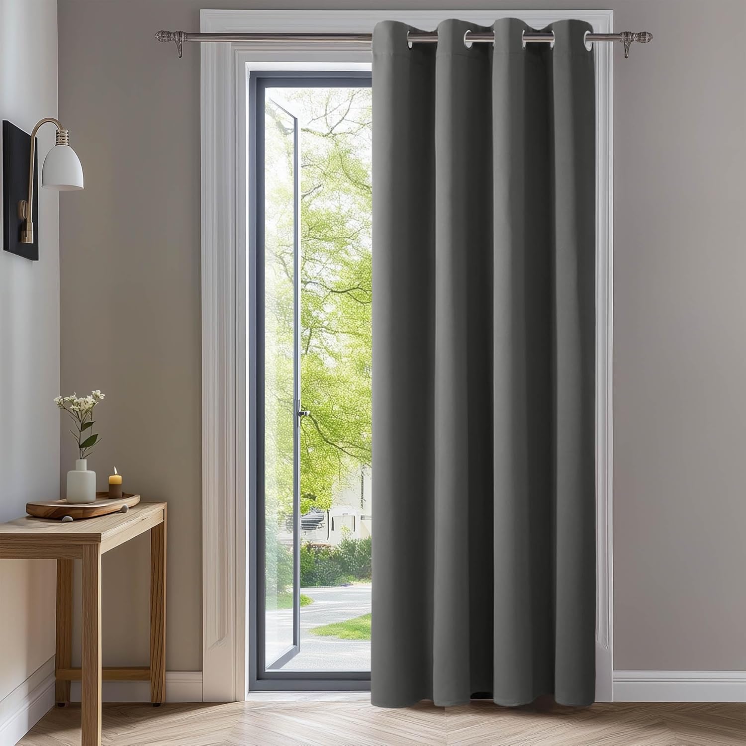 Deconovo Grommet Top Soft Window Curtain Panel Designed for Light Reduction and Privacy 1 Panel