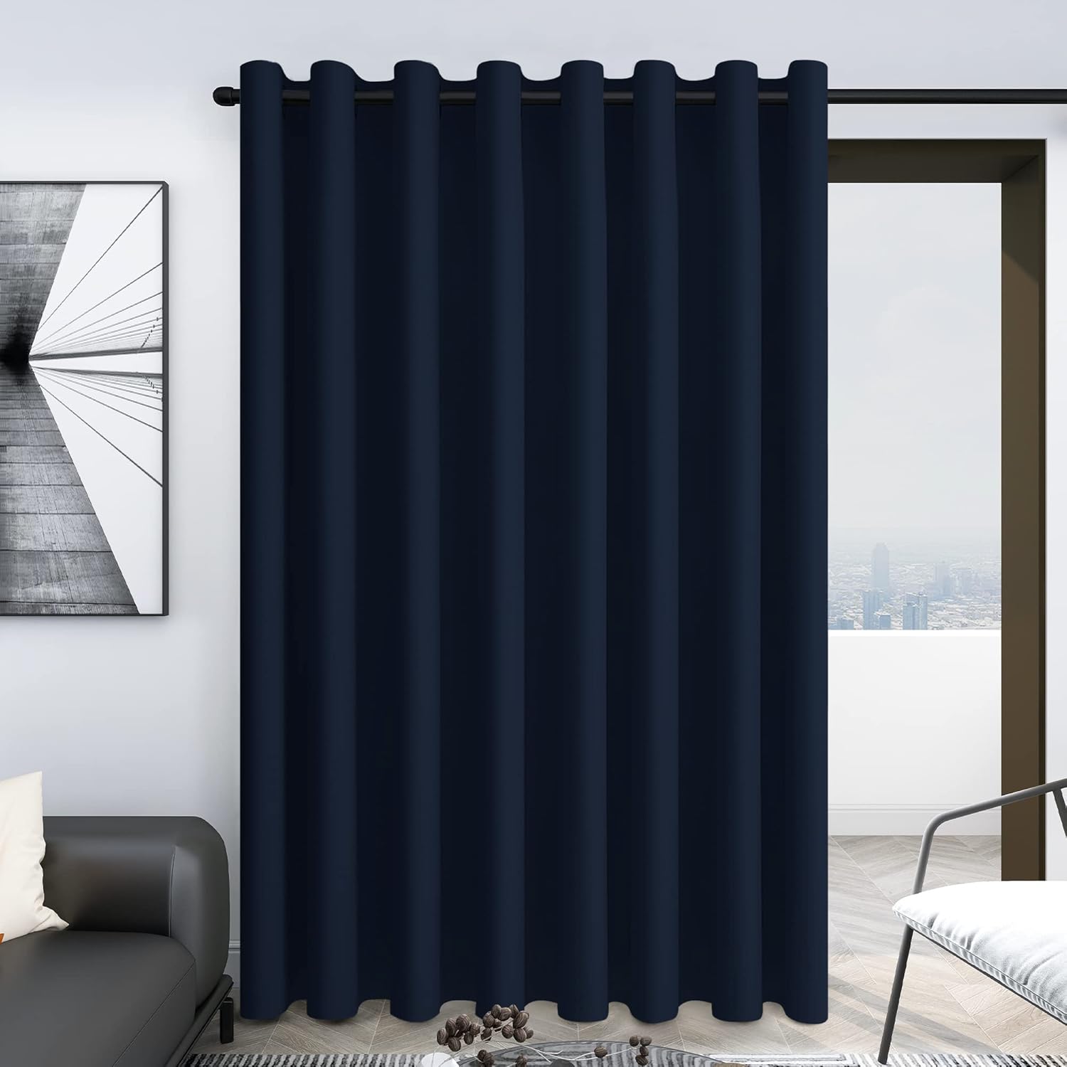 Deconovo Grommet Top Soft Window Curtain Panel Designed for Light Reduction and Privacy 1 Panel