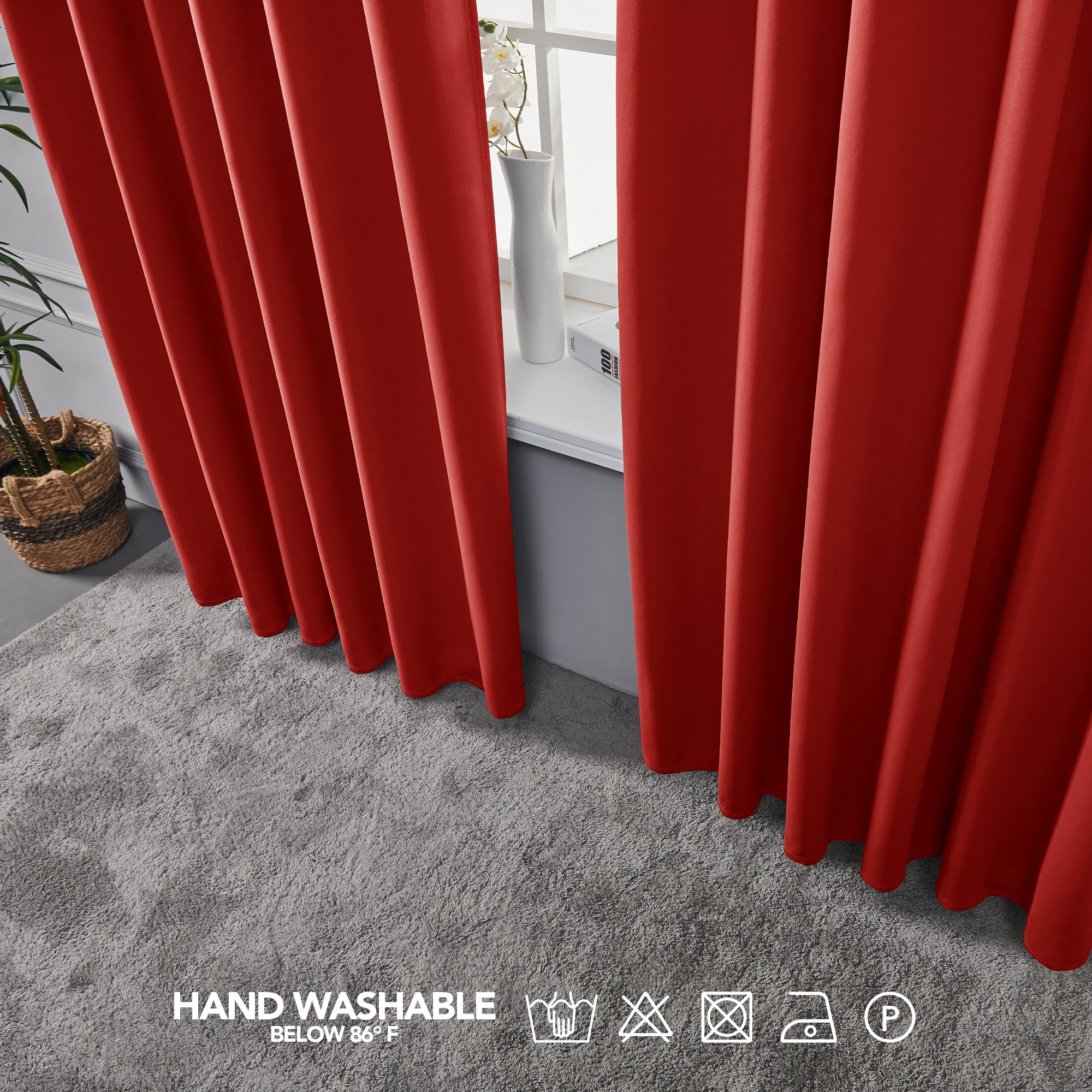 Deconovo 52" Back Tab Thermal Blackout Curtains (2 Panels)