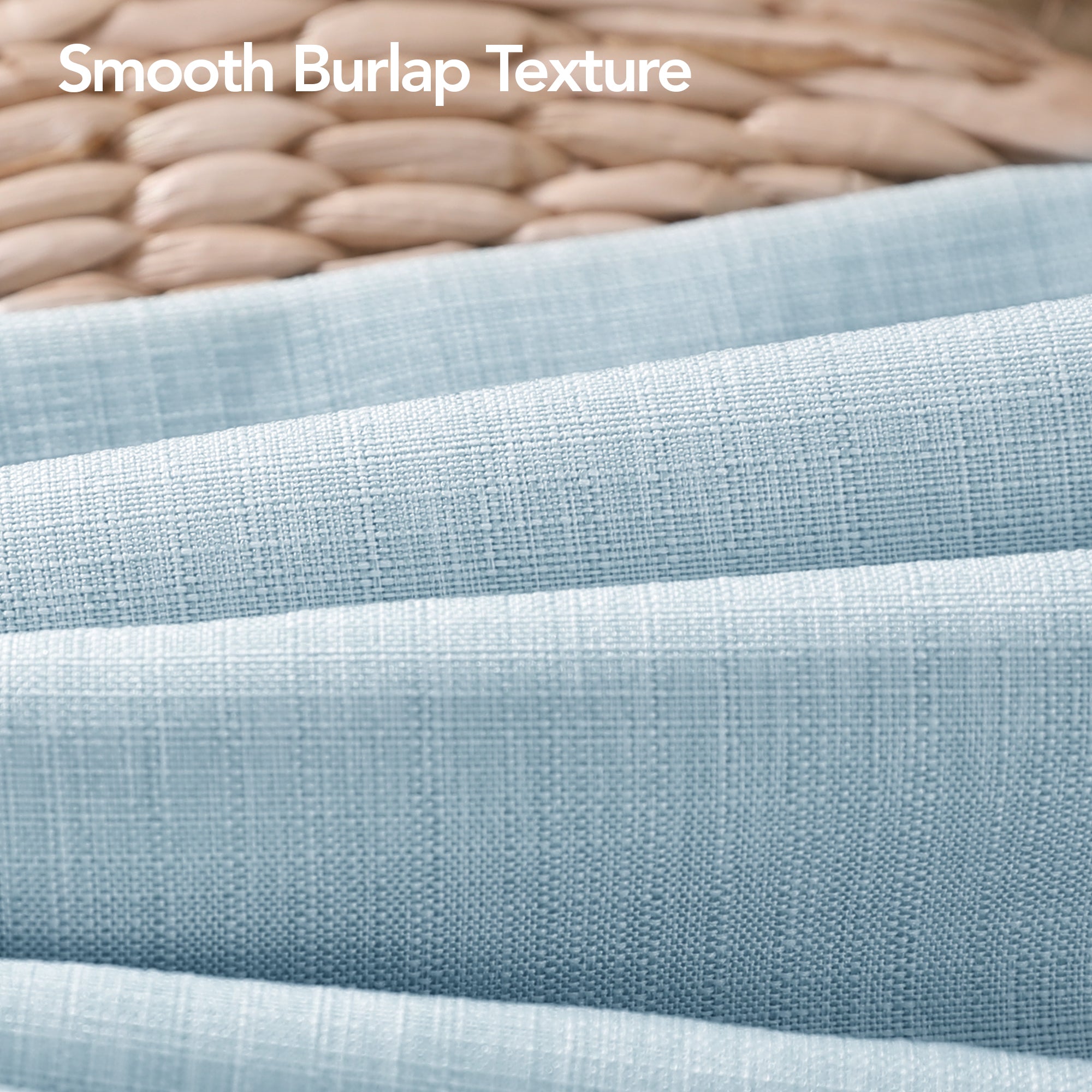 Deconovo 4 Pack Faux Linen Pillow Covers with Hidden Zipper
