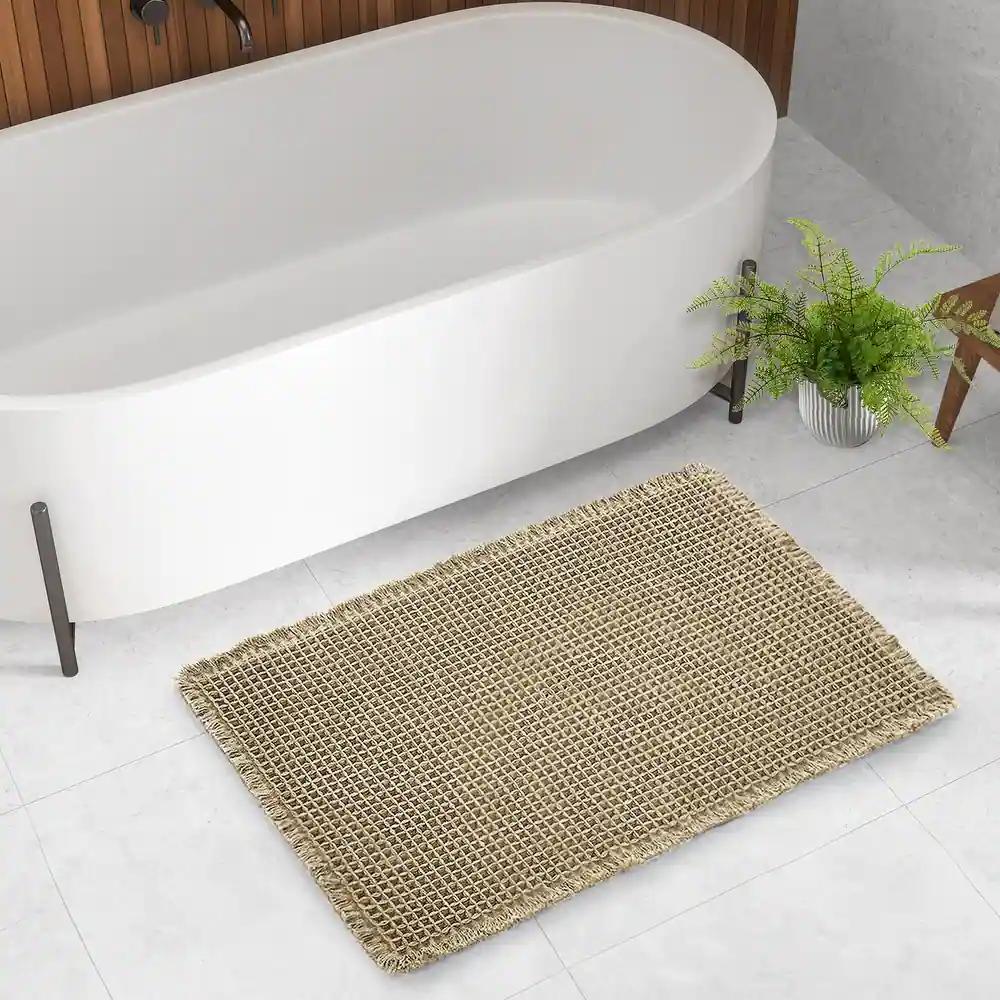 Deconovo Waffle Grid Bathroom Floor Mat Non Slip Absorbent Rug