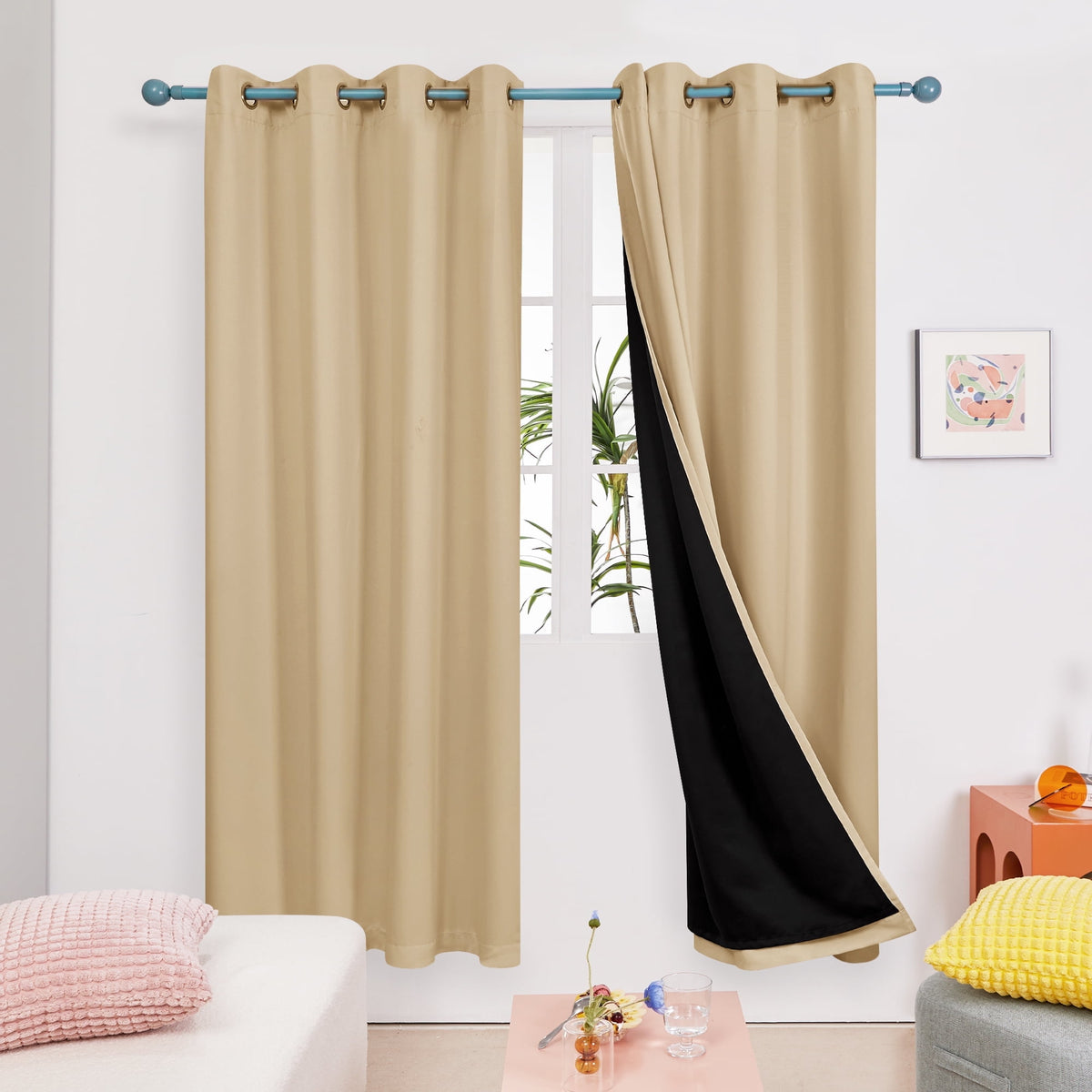 ZOPZO Curtains & Valances, Burlywood