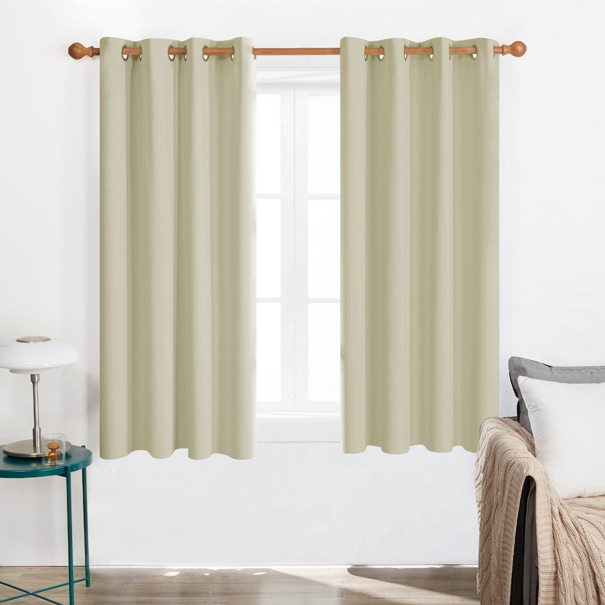 ZOPZO Curtains & Valances, Beige