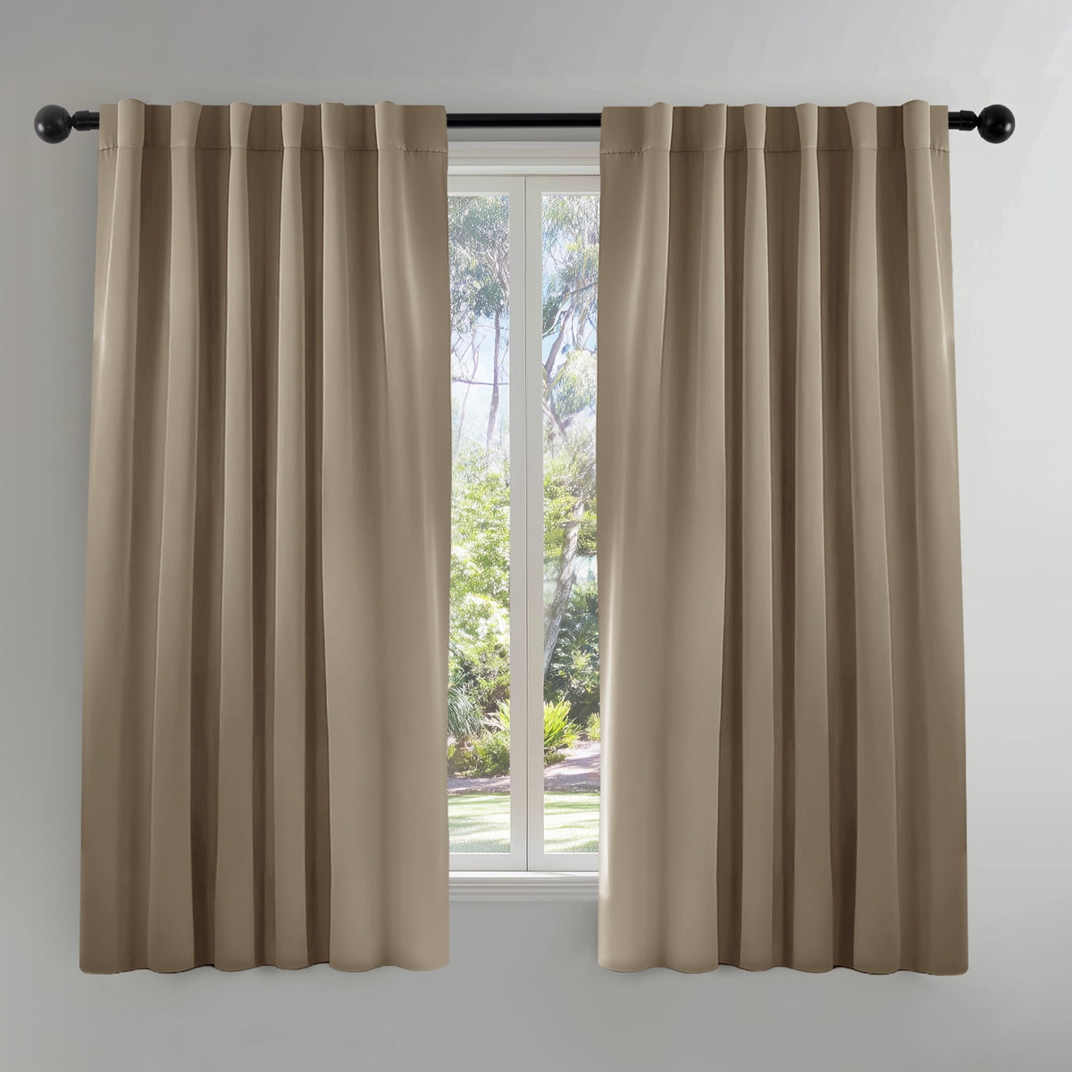 ZOPZO Curtains & Valances, Khaki