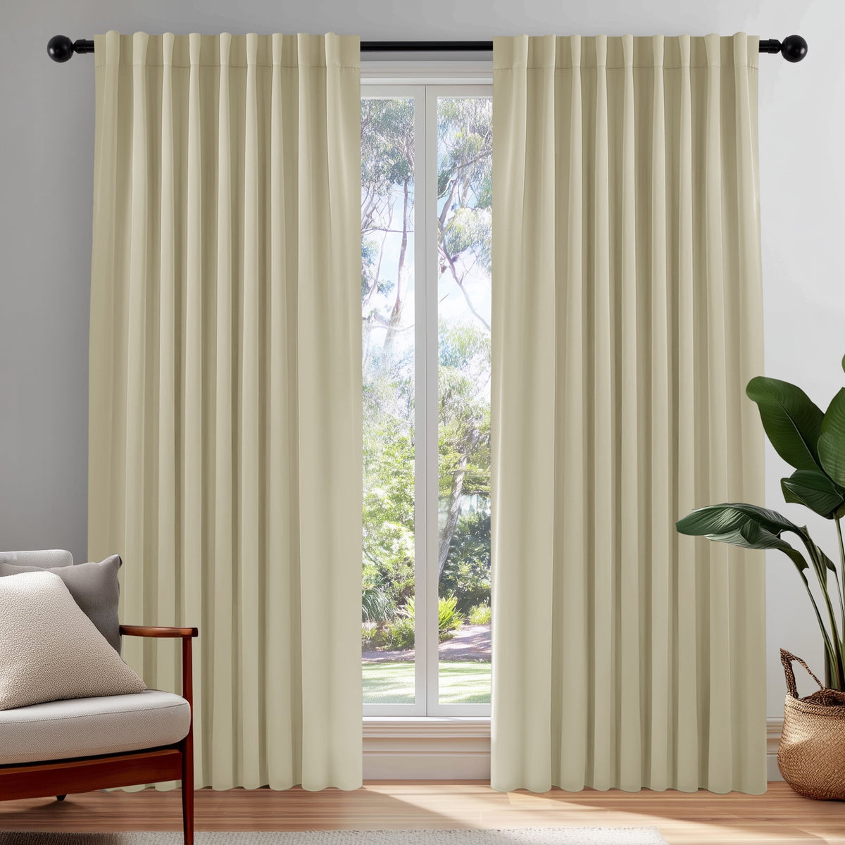 ZOPZO Curtains & Valances, Beige