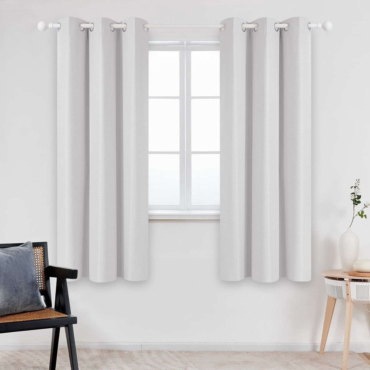 ZOPZO Curtains & Valances, White