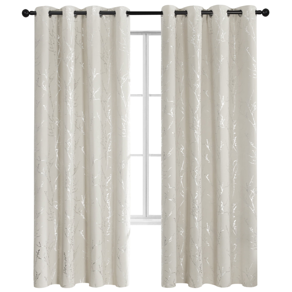 ZOPZO Curtains & Valances, Light Beige