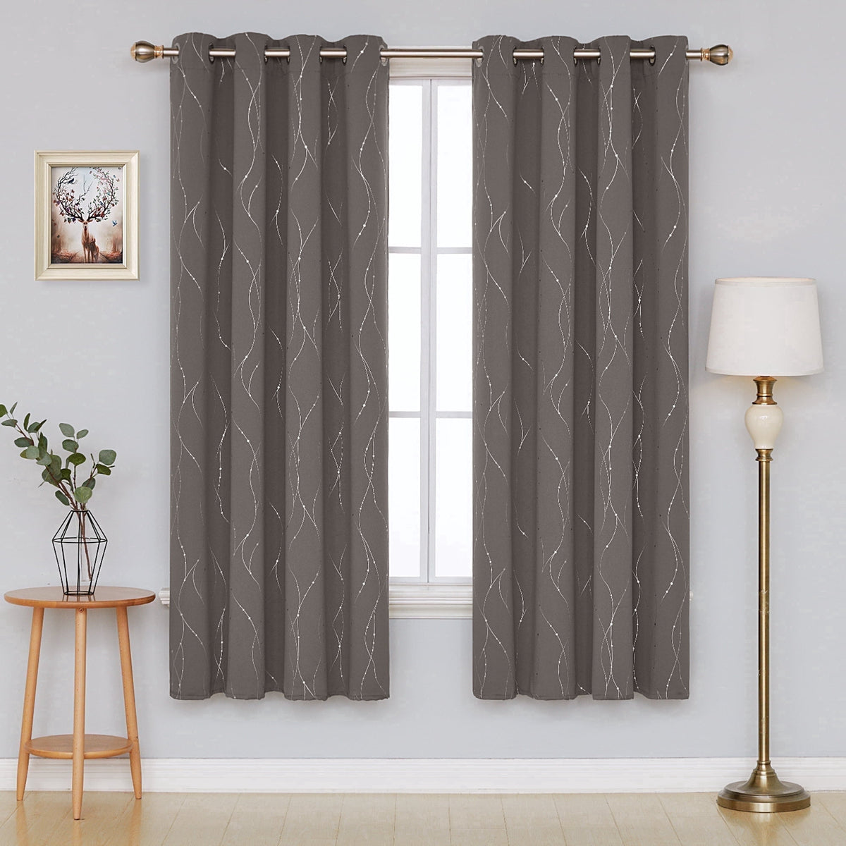 ZOPZO Curtains & Valances, Dark Khaki