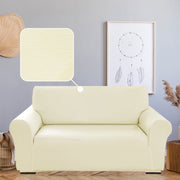 Deconovo Stretch Embossed Wave Sofa Slipcover, 1 Piece - Beige, Loveseat/2-Seater