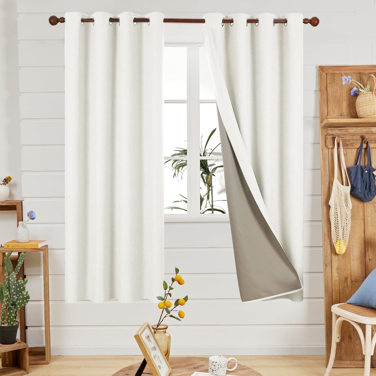 ZOPZO Curtains & Valances, White