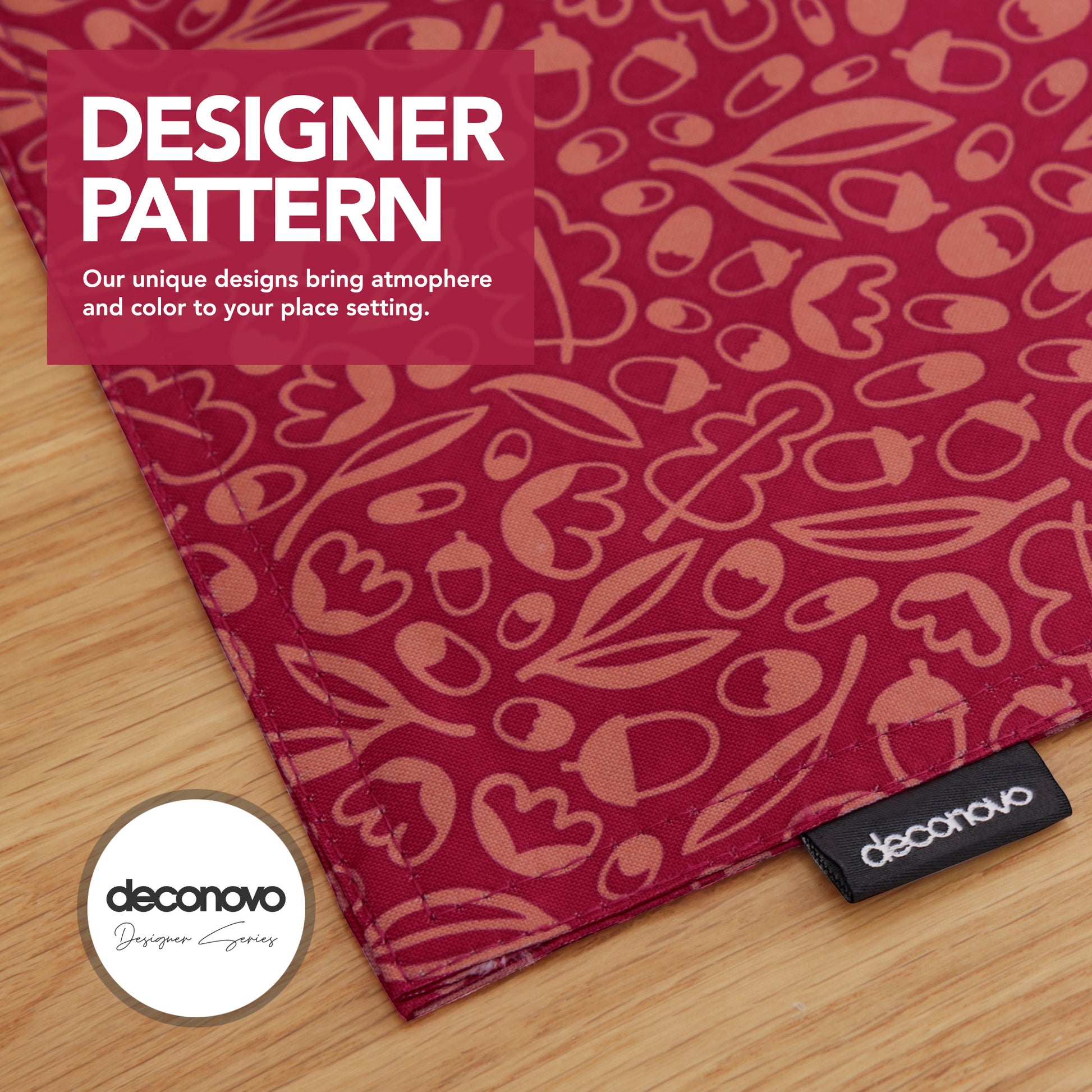 Autumn Print-Rose Red