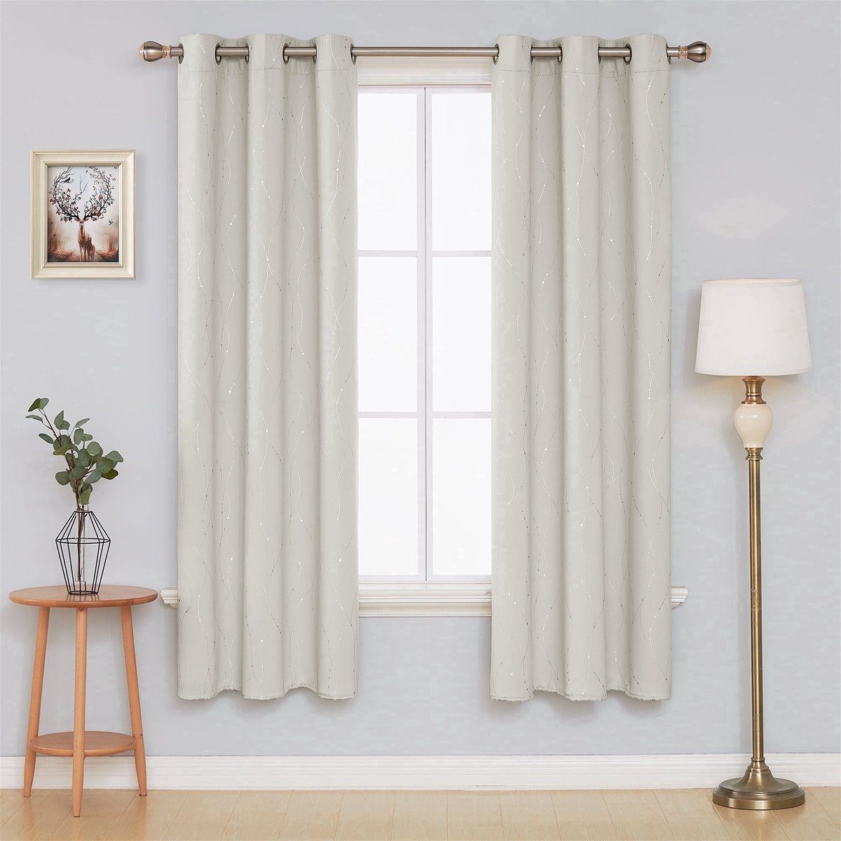 ZOPZO Curtains & Valances, Light Beige
