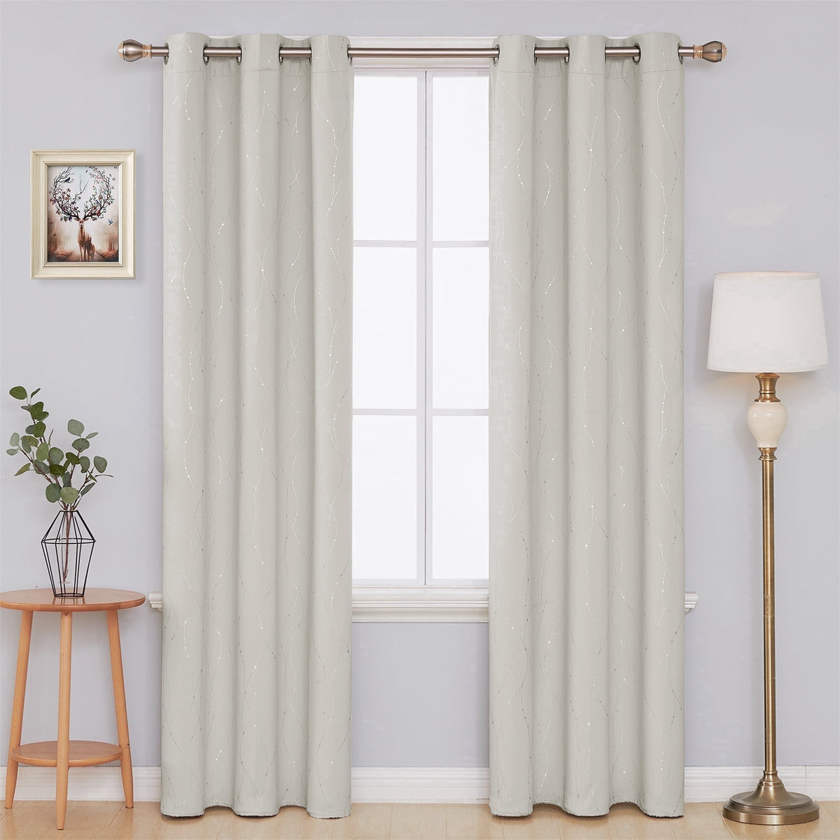 ZOPZO Curtains & Valances, Light Beige