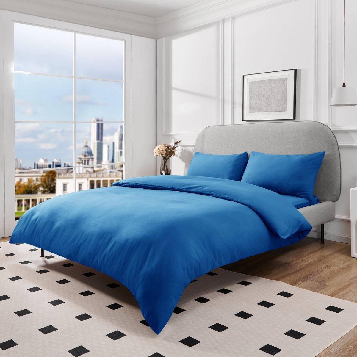 Deconovo Microfiber Bed Sheet Set - Teal, California King, 4