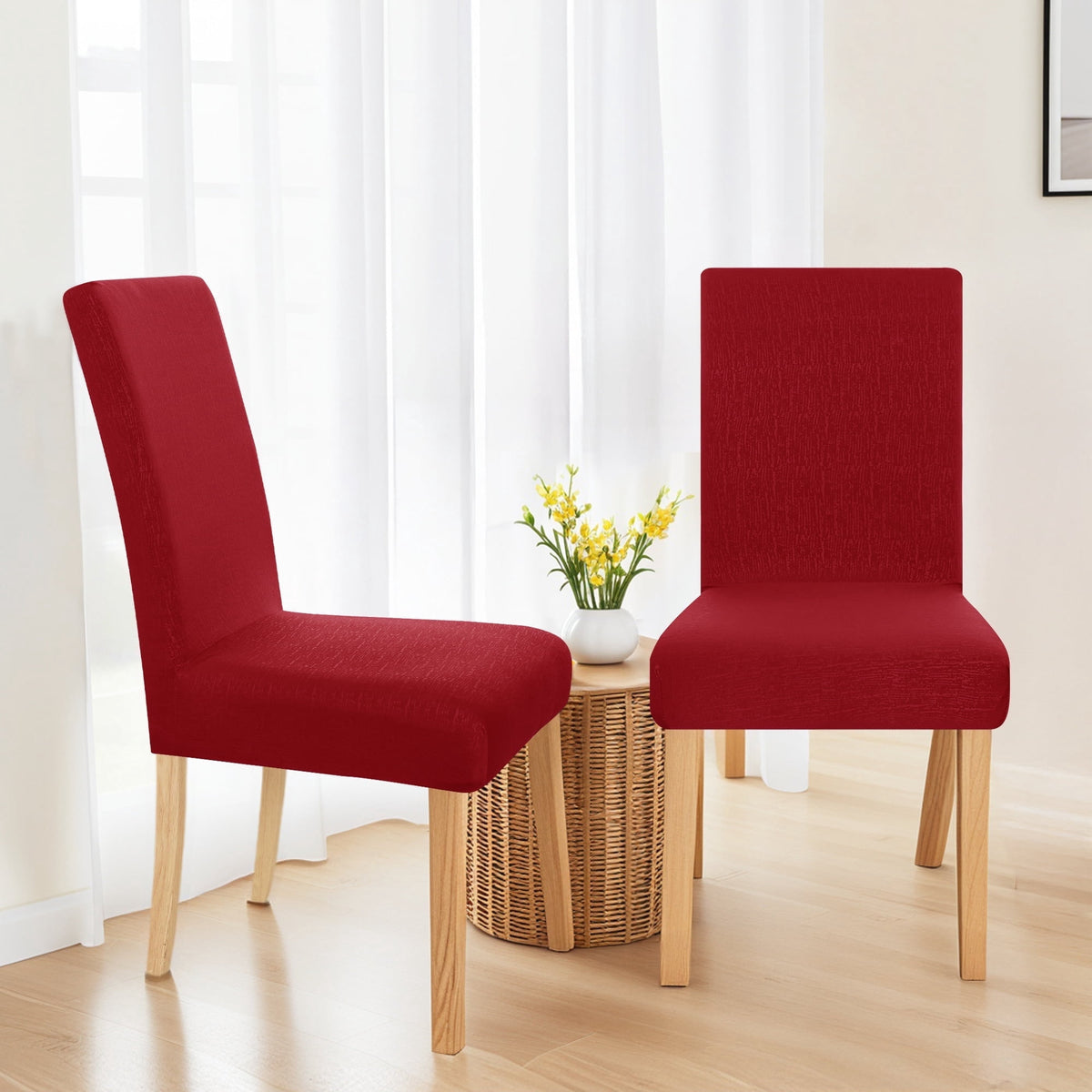ZOPZO Slipcovers, Dark Red
