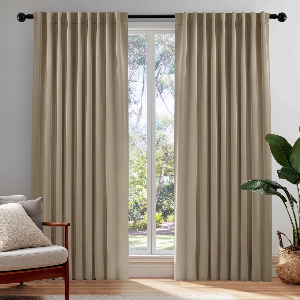 ZOPZO Curtains & Valances, Khaki