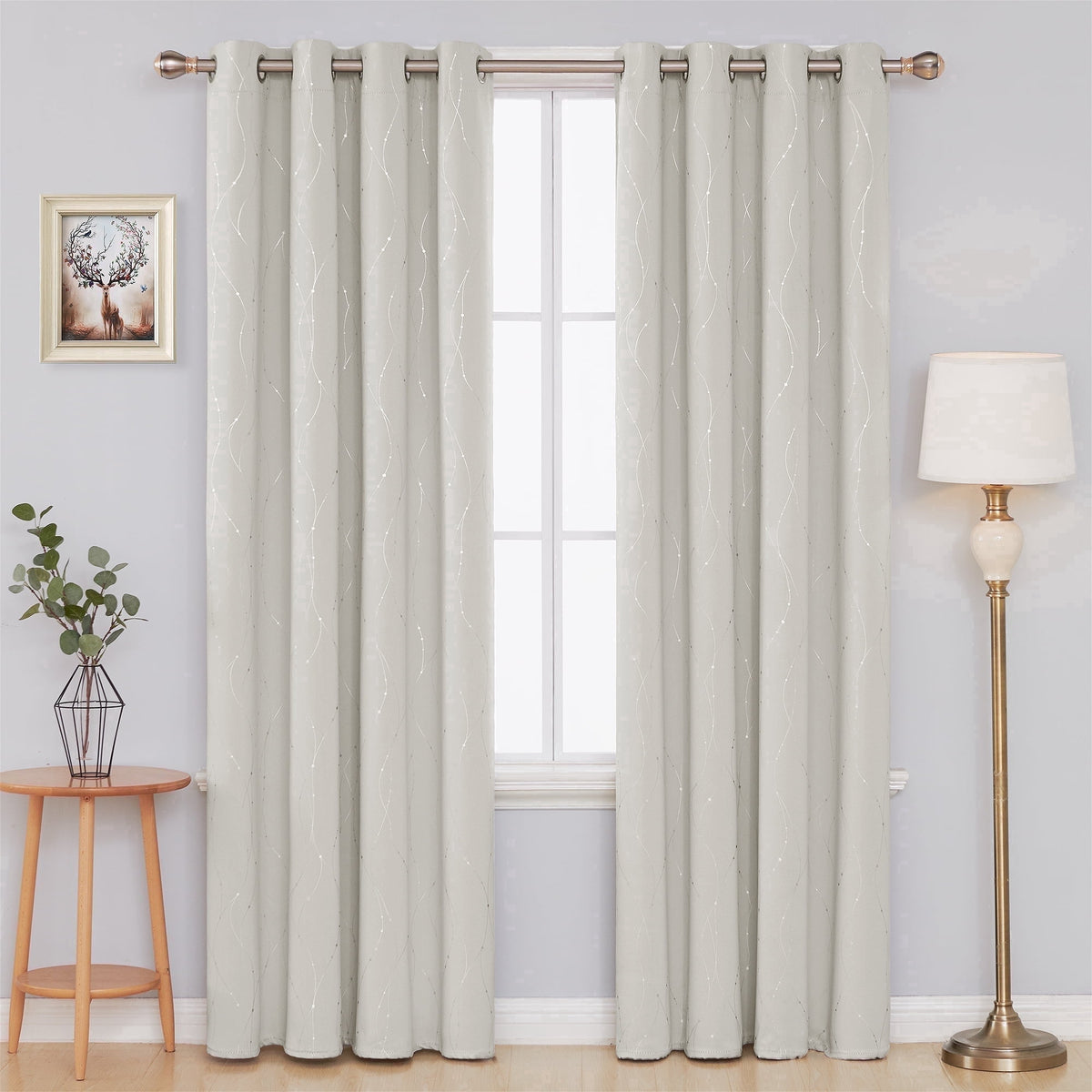 ZOPZO Curtains & Valances, Light Beige