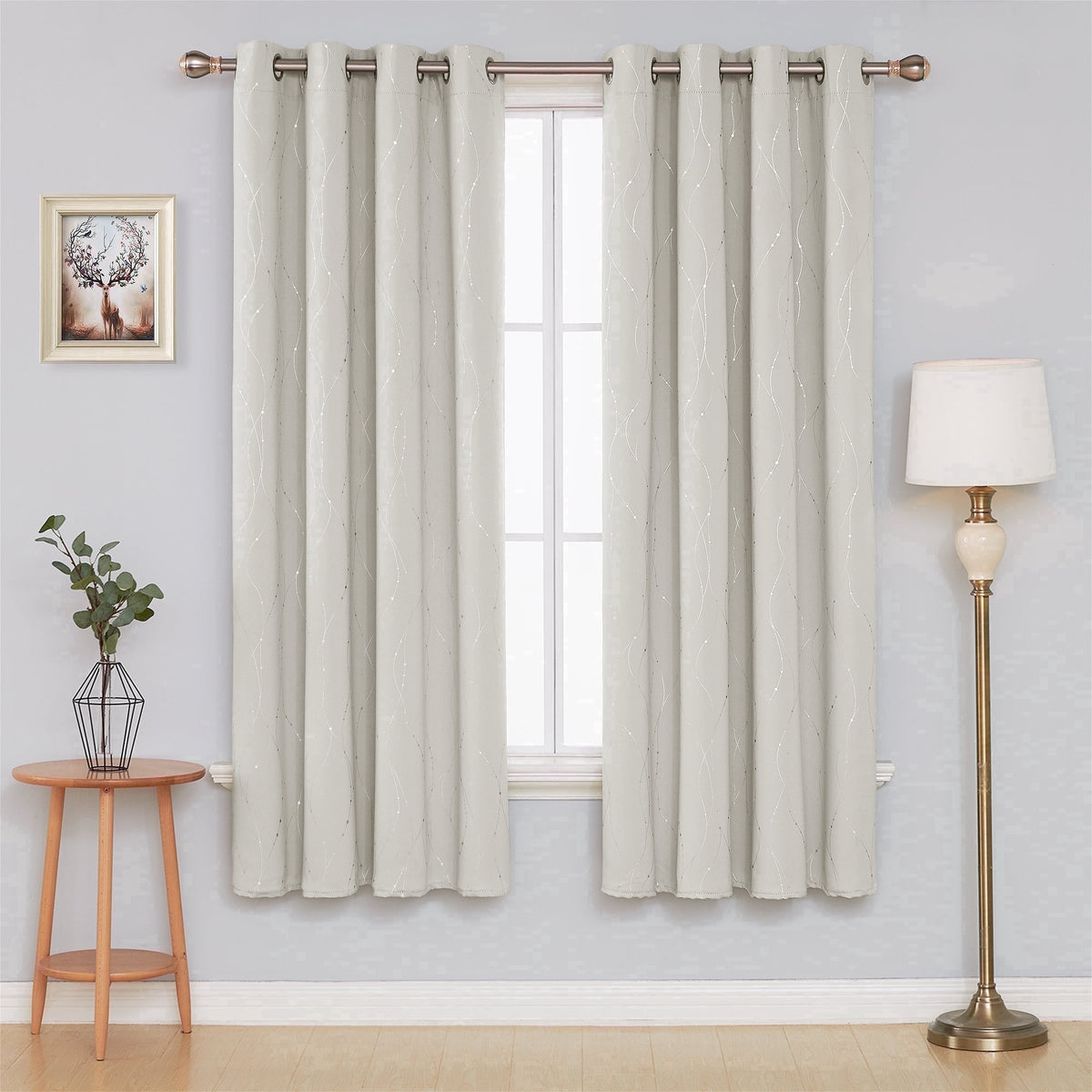ZOPZO Curtains & Valances, Light Beige