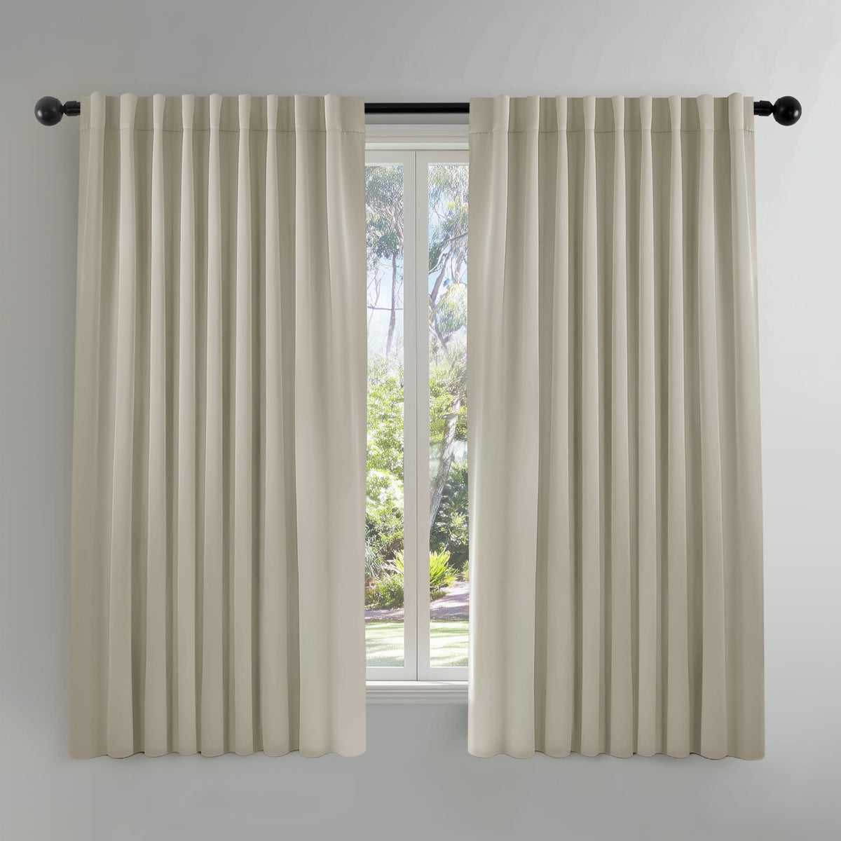 ZOPZO Curtains & Valances, Light Beige