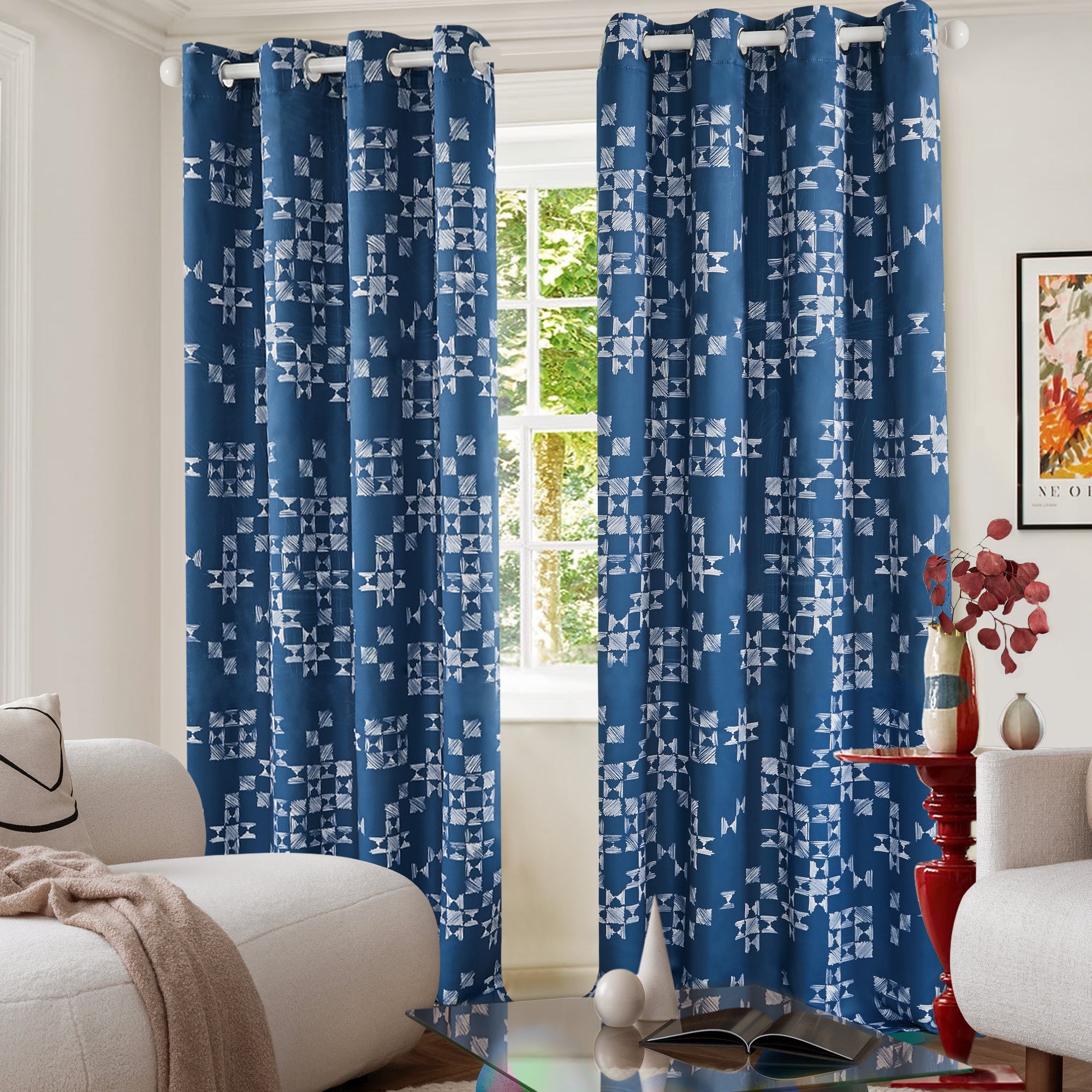Blue-White Patchwork