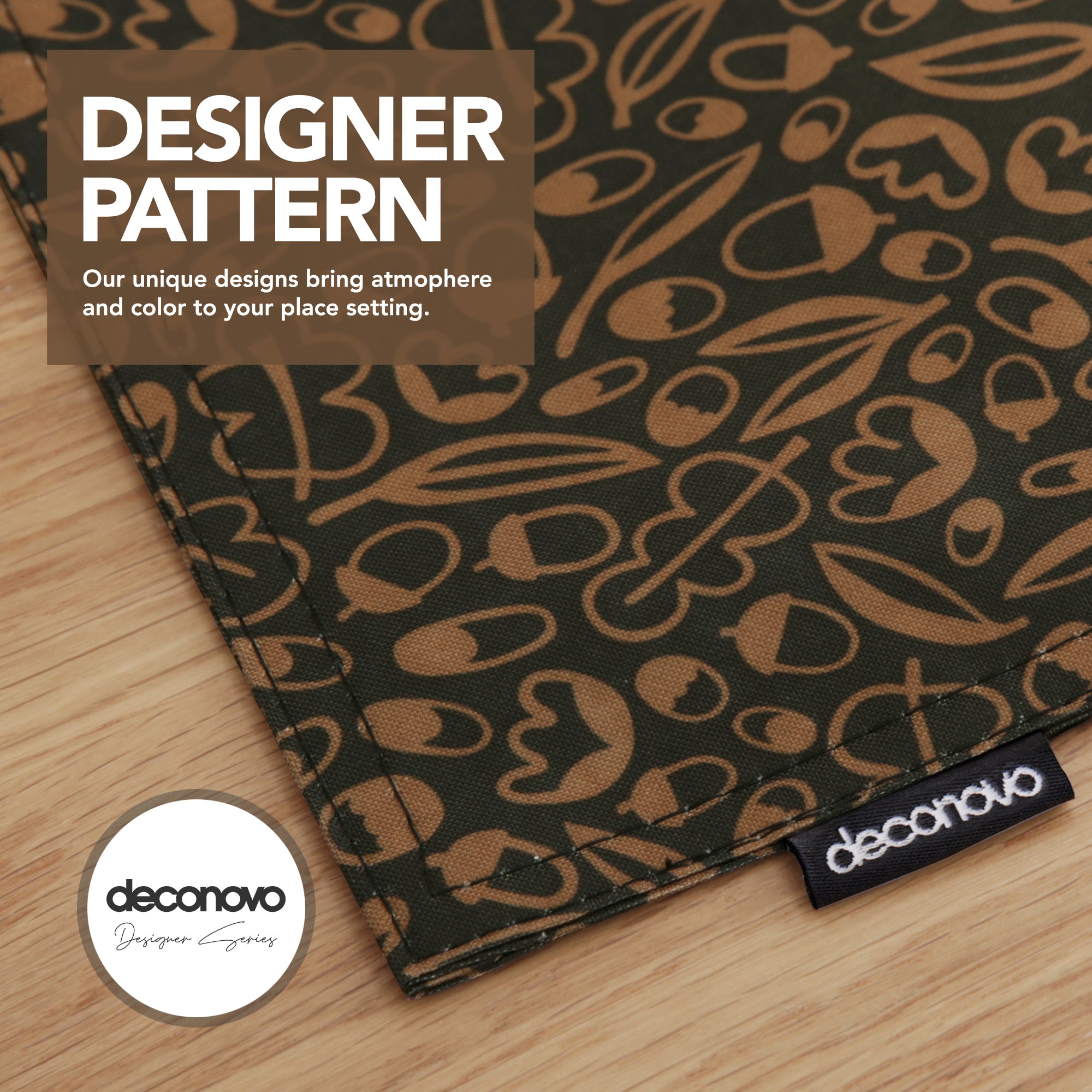 Autumn Print-Toffee Brown