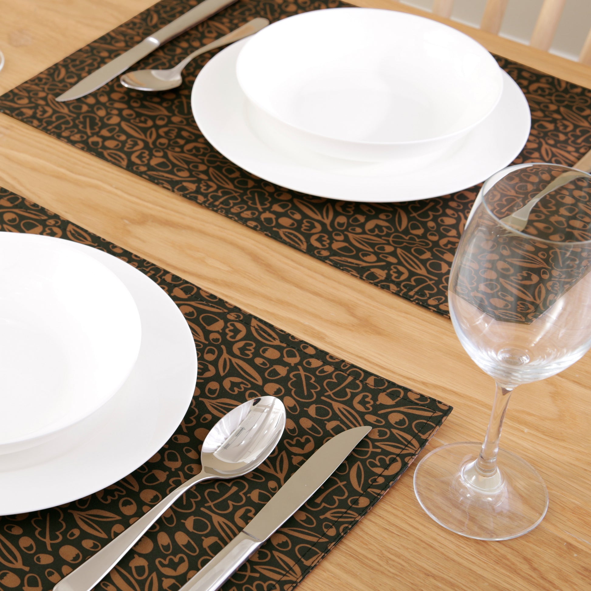 Autumn Print-Toffee Brown