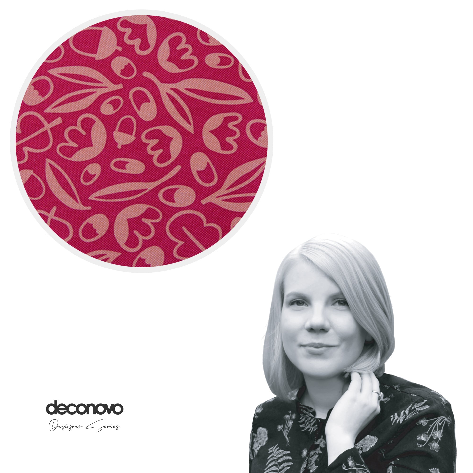 Autumn Print-Rose Red